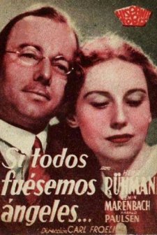 Wenn Wir Alle Engel Wären (1936) afişi