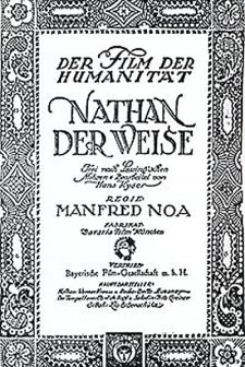 Nathan Der Weise (1922) afişi