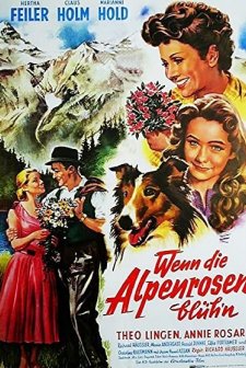 Wenn Die Alpenrosen Blüh'n (1955) afişi