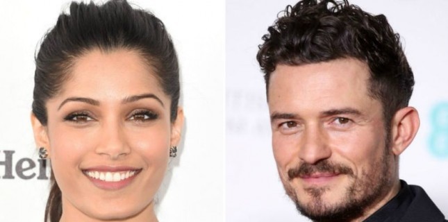 Orlando Bloom ve Freida Pinto Needle in a Timestack'in Kadrosunda