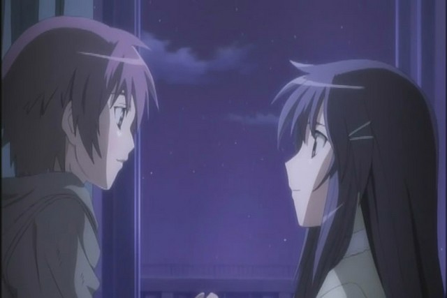 Hanbun No Tsuki Ga Noboru Sora Fotoğrafı